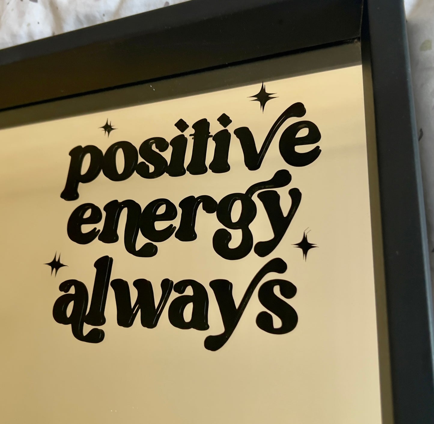 Mirror decal- Positive Energy