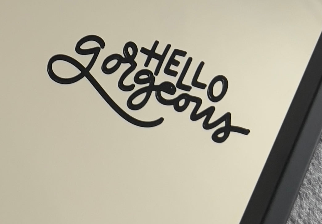 Mirror decal- hello gorgeous