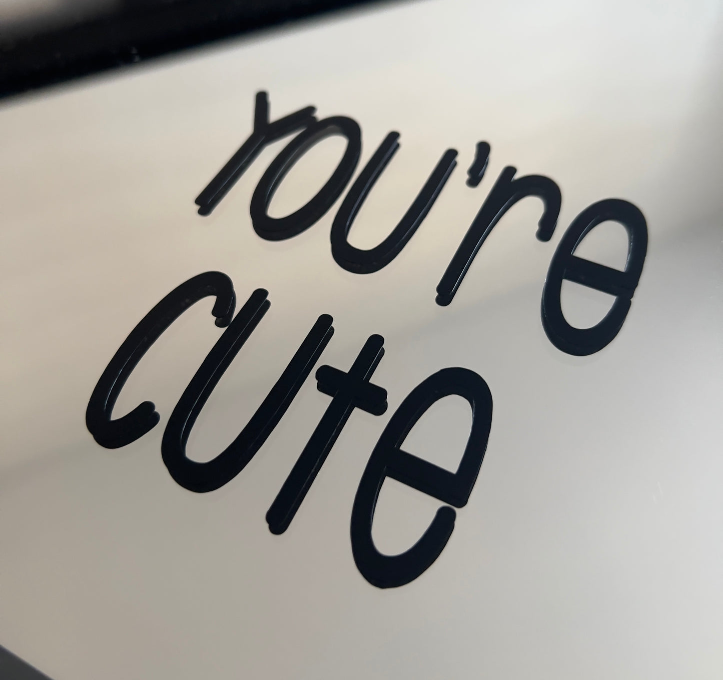 Mirror decal- You’re Cute